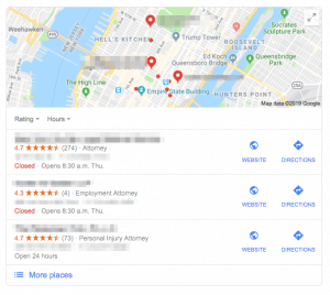 google maps rankings